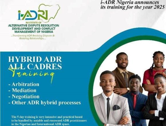 BECOME A CERTIFIED ADR PRACTITIONER PRACTICING UNDER THE AUSPICES OF I-ADRNIGERIA