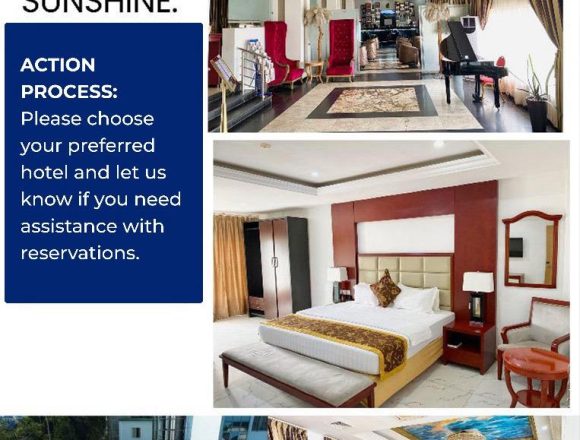 AGC-COV JUST IN: CHOICE, AFFORDABLE HOTELS FOR NBA AGC UNVEILED