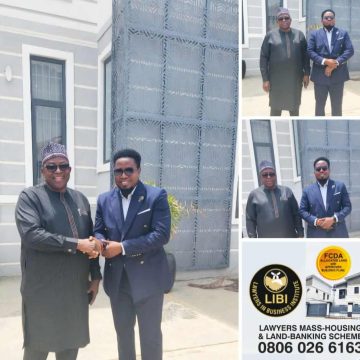 FORMER BAUCHI STATE GOVERNOR, M. A. ABUBAKAR  SAN VISITS OUR FCDA  ALLOCATED ESTATE, COMMENDS OUR EFFORTS AT PROVIDING AFFORDABLE HOUSING AND A CREDIBLE INVESTMENT PLATFORM AT THE  LAWYERS IN BUSINESS INSTITUTE LIBI  MASS-HOUSING & LAND-BANKING SCHEME