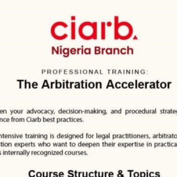 REGISTER FOR CIARB NIGERIA ARBITRATION ACCELERATOR COURSE