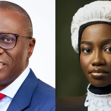 SANWO-OLU HAILS LASU ALUMNAE FOR EMERGING AS NIGERIAN LAW SCHOOL ‘BEST GRADUATING FEMALE STUDENT’