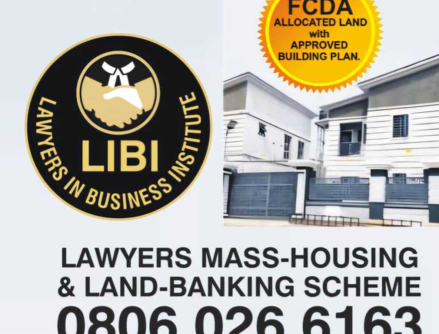LIBI COV L.B.I. BOARD APPROVES 5% CHRISTMAS DISCOUNT ON ALL PLOT SIZES AT THE LAWYERS IN BUSINESS MASS-HOUSING & LAND-BANKING SCHEME