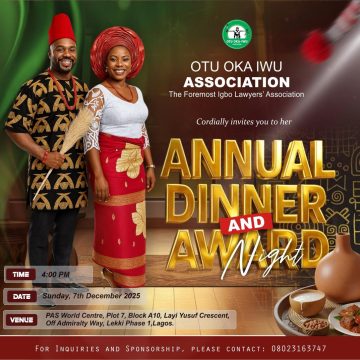 OTU OTTI, OHANAEZE PG, ASAGBA, NGIGE, OTHERS TO STORM OTU OKA IWU AWARDS DEC. 7