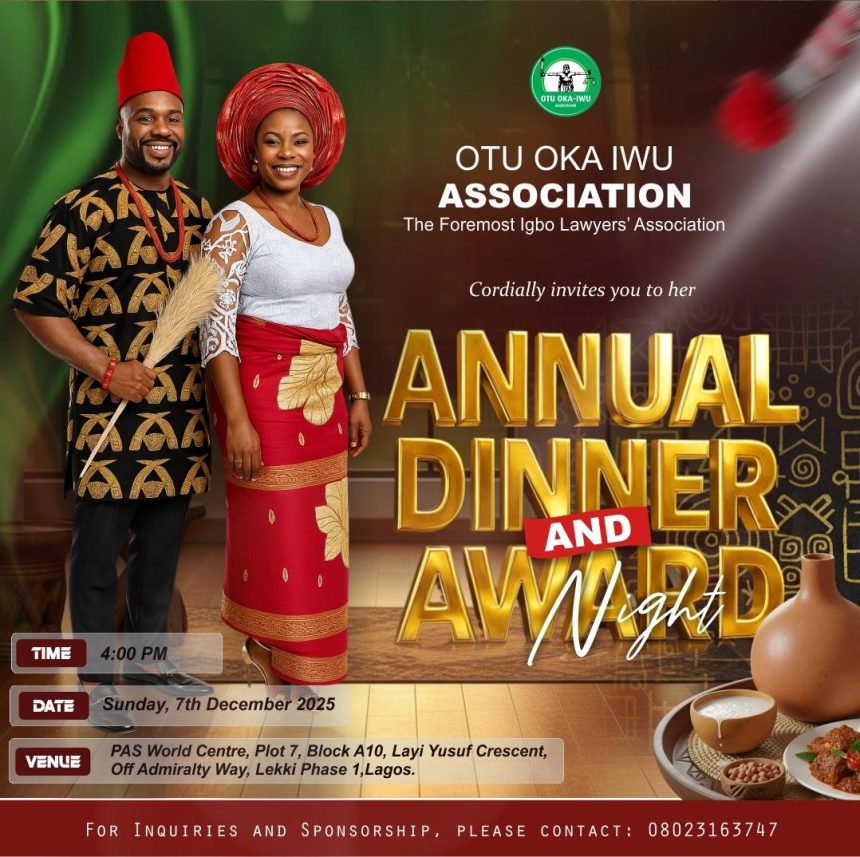 OTTI, OHANAEZE PG, ASAGBA, NGIGE, OTHERS TO STORM OTU OKA IWU AWARDS DEC. 7