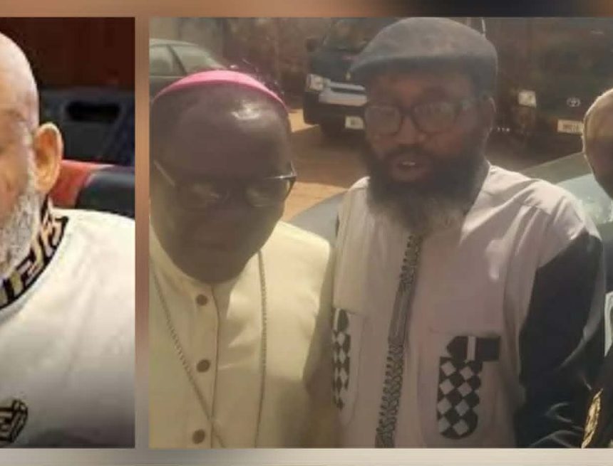 MNK BISHOP KUKAH VISITS IPOB LEADER, NNAMDI KANU IN SOKOTO PRISON