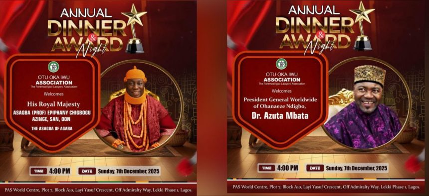 awards: otu oka iwu set to host ohanaeze PG, asagba of asaba