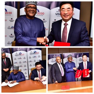 DCL DANGOTE CEMENT SIGNS $1 BILLION DEAL WITH SINOMA IN’TL