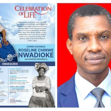 CITY LAWYER PUBLISHER, NWADIOKE BURIES MOTHER APRIL 7