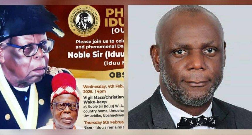 EX NATIONAL OFFICER OKEY OHAGBA THANKS GUESTS OVER FATHER’S BURIAL