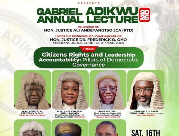 YOLA AGOG FOR GABRIEL ADIKWU 2026 ANNUAL LECTURE (VIDEO)