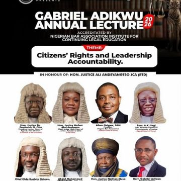 NBA PRESIDENT AFAM OSIGWE, OGBOLE, ATTAH, OTHERS SET TO STORM YOLA MAY 16 FOR GABRIEL ADIKWU ANNUAL LECTURE