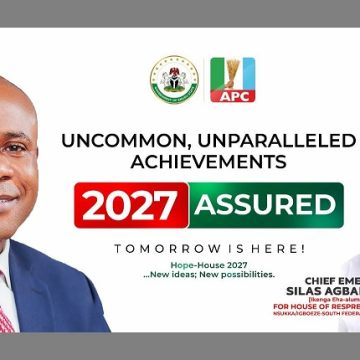 NBA C’TE SCRIBE EMEKA AGBARA GUNS FOR NSUKKA/IGBOEZE SOUTH HOUSE OF REPS SEAT