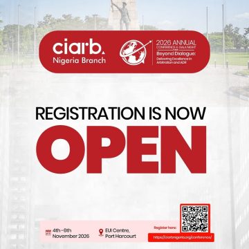 CIARB NIGERIA KICKS OFF EARLY BIRD REGISTRATION FOR 2026 ANNUAL CONFERENCE