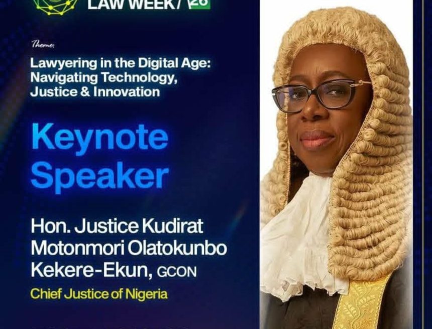 CHIEF JUSTICE OF NIGERIA TO DELIVER KEYNOTE ADDRESS AT 2026 NBA LAGOS BRANCH LAW WEEK