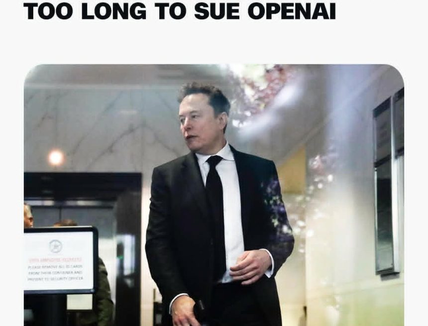 MUSK LOSES OPENAI LAWSUIT, ‘WAITED TOO LONG TO SUE’