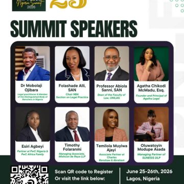 BNLF-13 STELLAR SPEAKERS UNVEILED FOR 2026 BRITISH NIGERIA LAW FORUM (BNLF) SUMMIT, CONFERENCE & GALA NIGHT