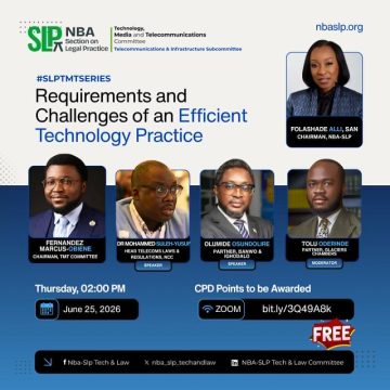NBA-SLP HOLDS FREE WEBINAR ON EFFICIENT TECH LAW PRACTICE