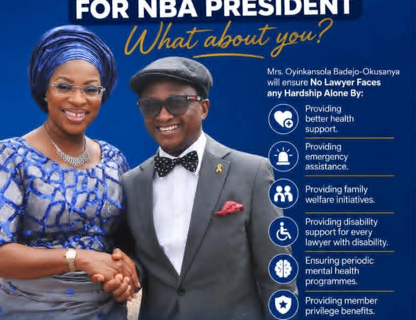 SENIOR LAWYER ENAMHE ENDORSES DABEJO-OKUSANYA FOR NBA PRESIDENCY