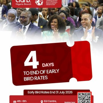 CIARB NIGERIA ANNUAL CONFERENCE EARLY BIRD WINDOW CLOSES IN 4 DAYS