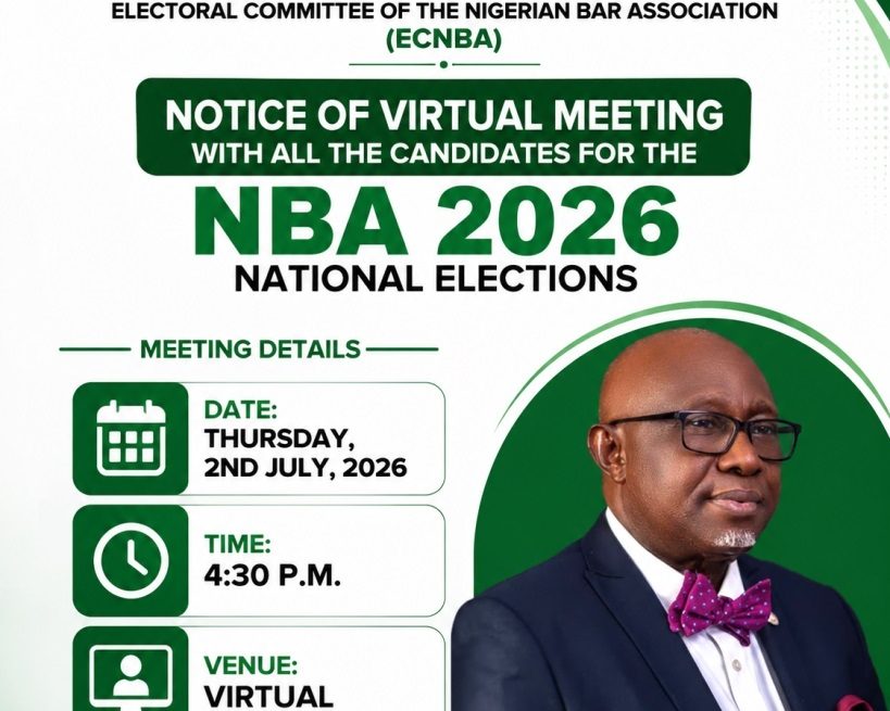 ECNBA SCHEDULES VIRTUAL MEETING WITH CANDIDATES AHEAD OF 2026 NBA NATIONAL ELECTIONS