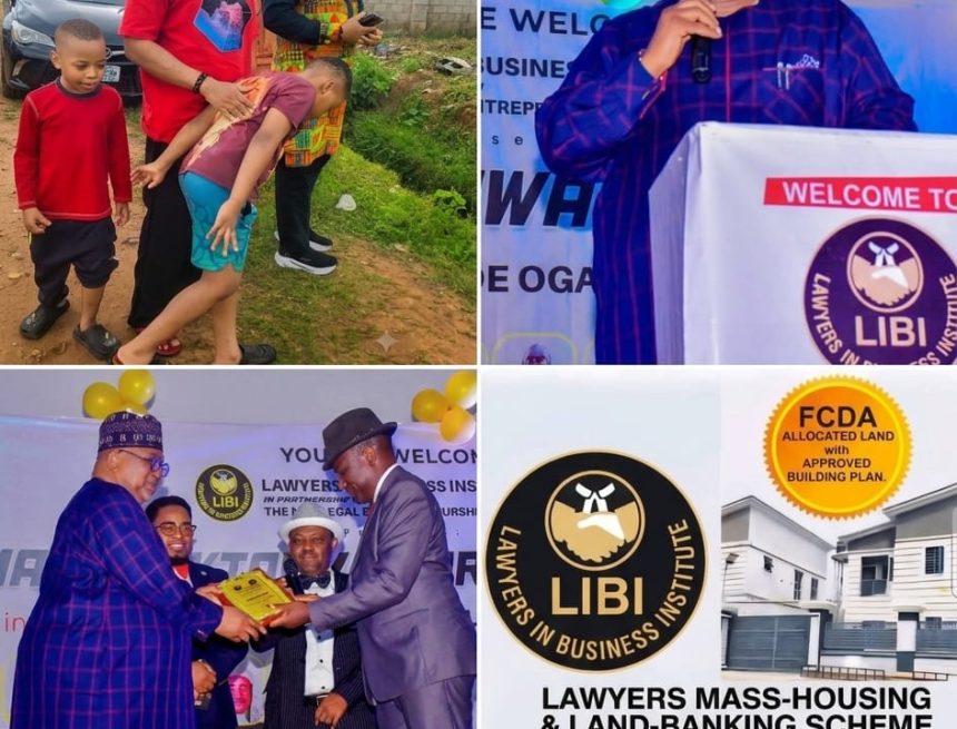 EZEKIEL UGWUEZE ESQ [P. T. AKAN SAN & ASSOCIATES] VISITS OUR FCDA ALLOCATED ESTATE, APPLAUDS OUR SUCCESSFUL EFFORT AT PROVIDING AFFORDABLE HOUSING AND A CREDIBLE INVESTMENT PLATFORM AT LAWYERS IN BUSINESS INSTITUTE MASS-HOUSING & LAND-BANKING SCHEME