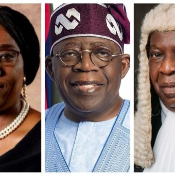 TINUBU TINUBU DEFENDS JUDICIARY PROJECTS AT BODY OF BENCHERS ANNEX, LAW SCHOOL QUARTERS UNVEILING, SAYS NOT INTERFERENCE