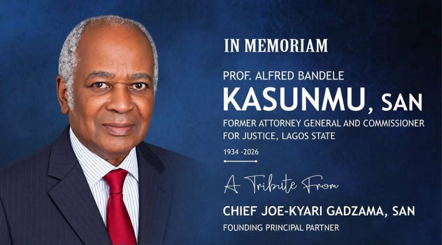 JOE-KYARI GADZAMA MOURNS ALFRED BANDELE KASUNMU