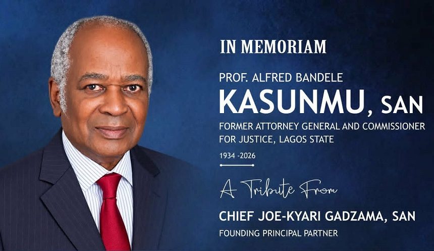 JOE-KYARI GADZAMA MOURNS ALFRED BANDELE KASUNMU