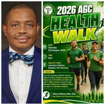 NBA PRESIDENT LEADS AGC WALKATHON, RIVERS CJ HOST COCKTAIL, TCCP/LOC UNVEIL TRANSPORT PLAN
