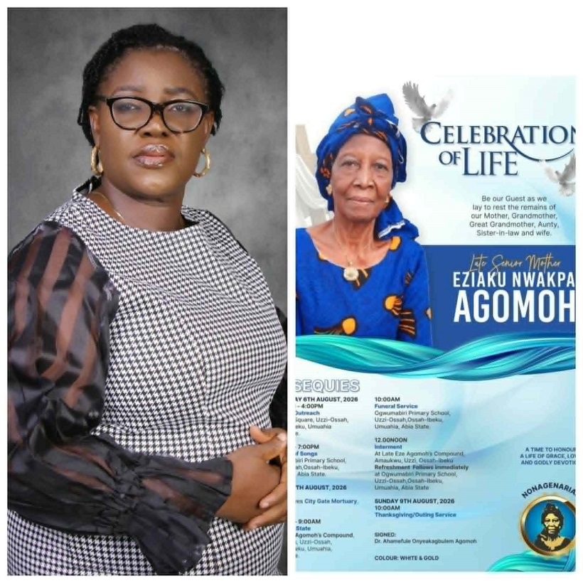 MATRIARCH NBA-SPIDEL CHAIR AGOMOH BURIES MOTHER-IN-LAW TOMORROW