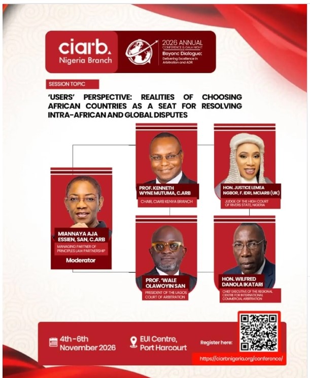 CIARB-PANEL2 MIA ESSIEN, JUDGE, OTHERS TO X-RAY AFRICA AS DISPUTE RESOLUTION SEAT AT CIARB NIGERIA CONFAB