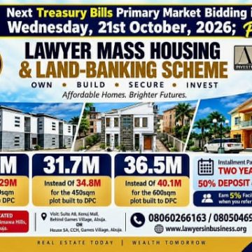 LIBI-ARM JOIN NEXT LAWYERS-IN-BUSINESS TREASURY BILLS PRIMARY BIDDING FOR WEDNESDAY, OCTOBER 21